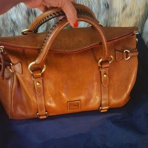 Sold-Dooney & Bourke Florentine Leather Satchel